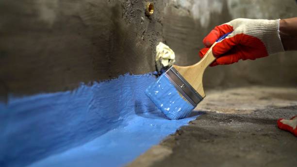 Commercial Emergency Waterproofing project at a Woodmere, NY business property by SJ Waterproofing Pros